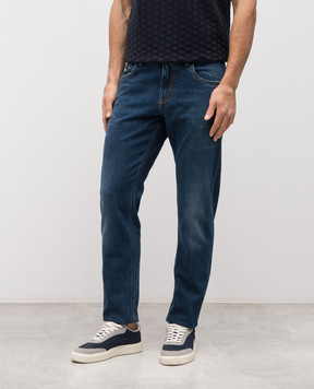 Dolce&Gabbana Blue jeans with a worn effect GYJCCZG8OK9