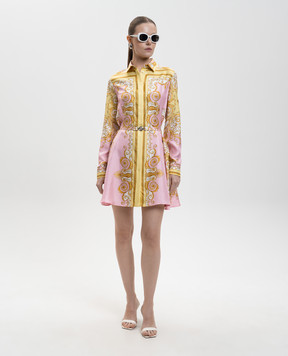 Versace Pink silk shirt dress 10189331A17165