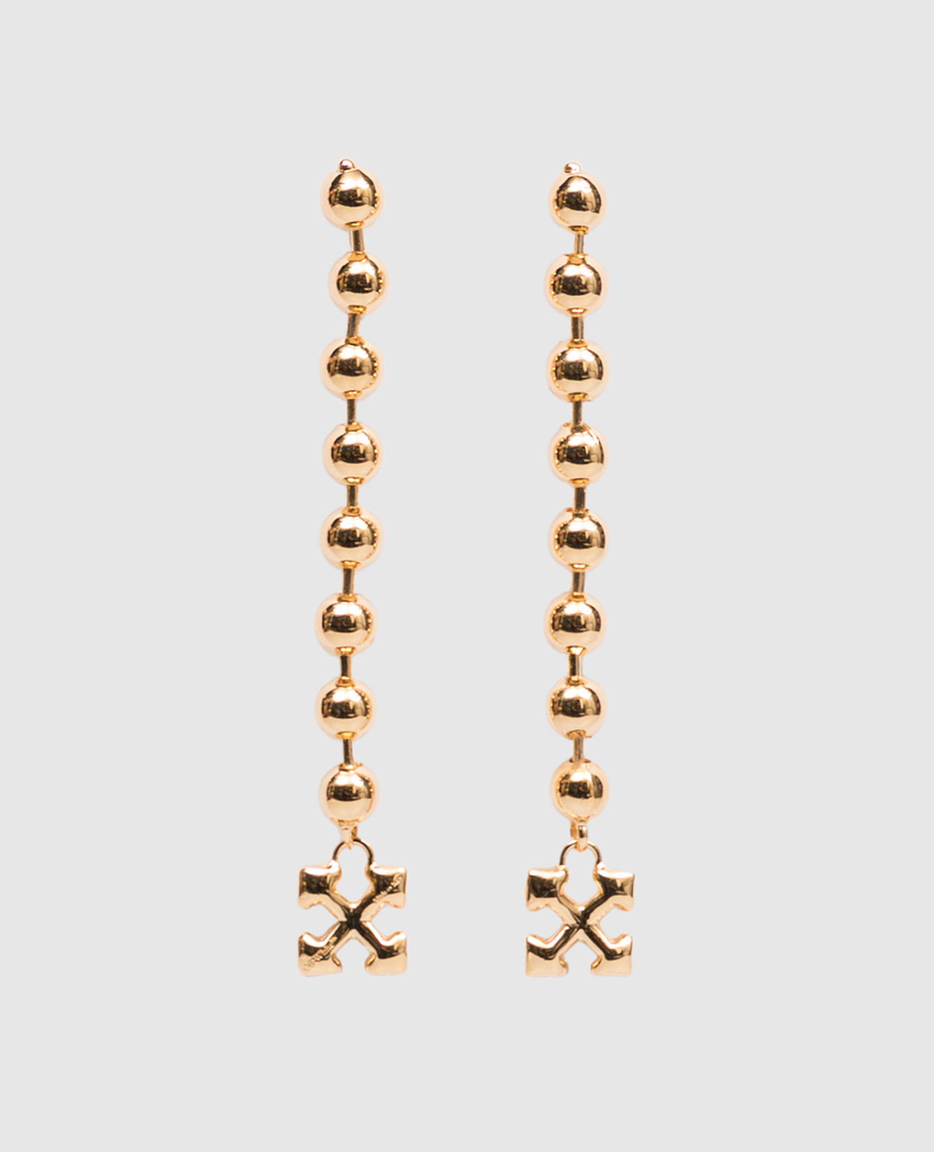 

Gold-tone earrings with Arrow emblem Off-White, Golden