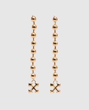 Off-White Gold-tone earrings with Arrow emblem OWOD2A0C99MET001