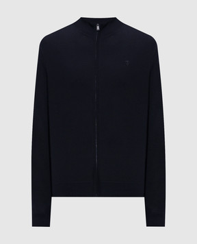 Trussardi Blue cardigan with embroidered emblem M0188000085NMK603K01