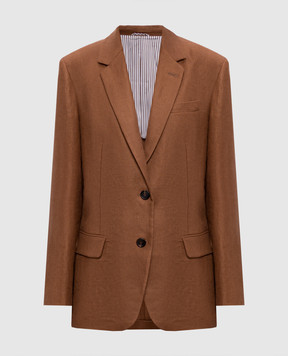 Brunello Cucinelli Brown linen jacket MH5277519