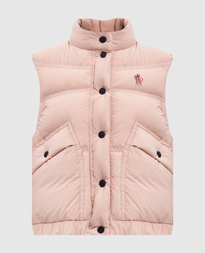 Moncler Grenoble Baise pink down vest K20981A00042597UI