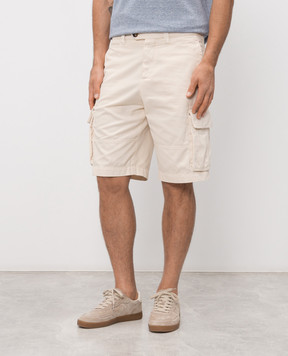 Brunello Cucinelli Beige cargo shorts M252DL0510