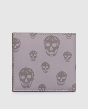 Alexander McQueen Grey Leather Bifold Wallet 8361471AAWE