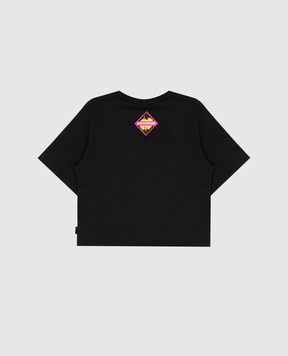 Sprayground Children's black Shark in Japan T-shirt SPY1553BLK