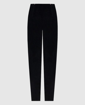 Masnada Black velvet pants 8143