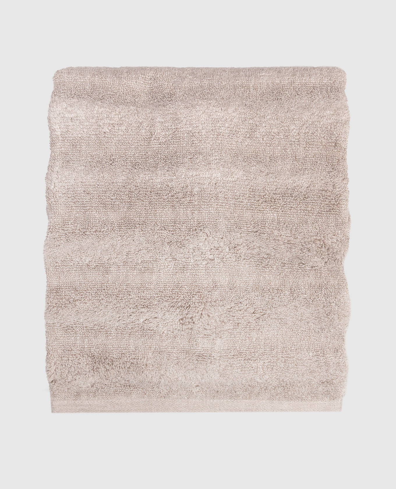 Beige terry hand towel ASH RIBBED