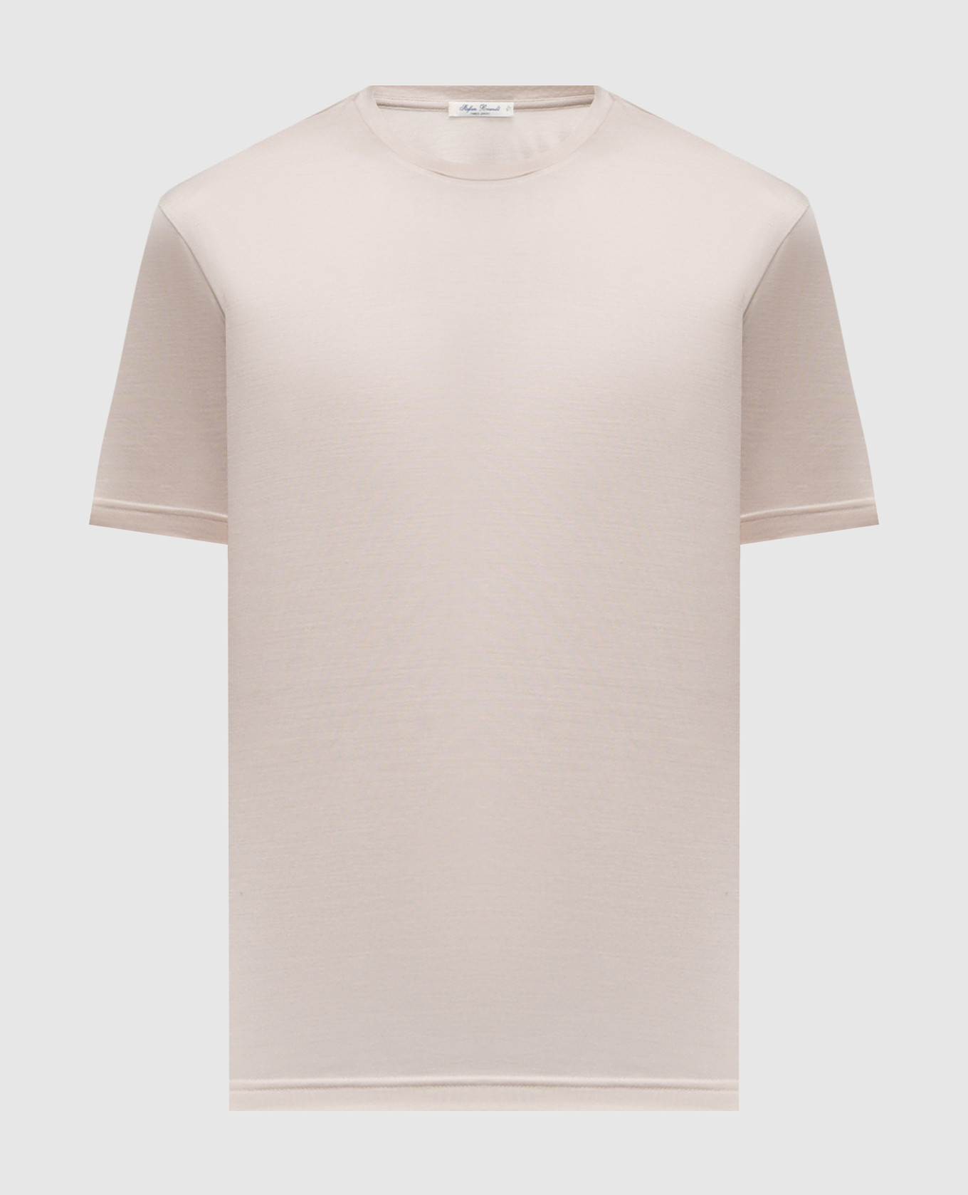 

Beige ENNO silk T-shirt Stefan Brandt