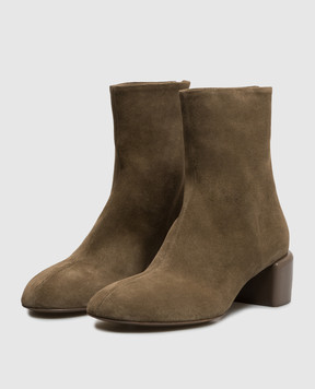 Officine Creative Flore brown suede ankle boots FLORE012WOLIVE