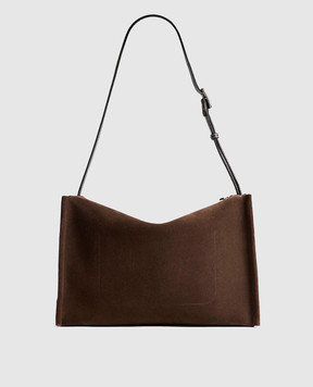 JW Anderson Brown Suede Loafer Bag HB0749LA0364