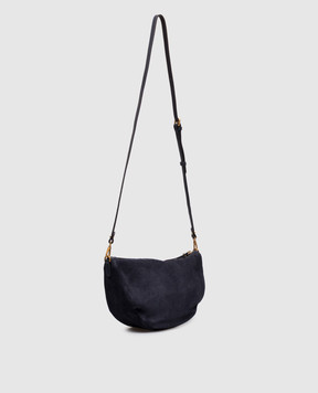 Gianni Chiarini Cleo blue suede crossbody bag BS12690CMPL