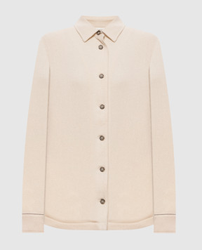 Peserico Beige wool shirt with lurex S2112804314
