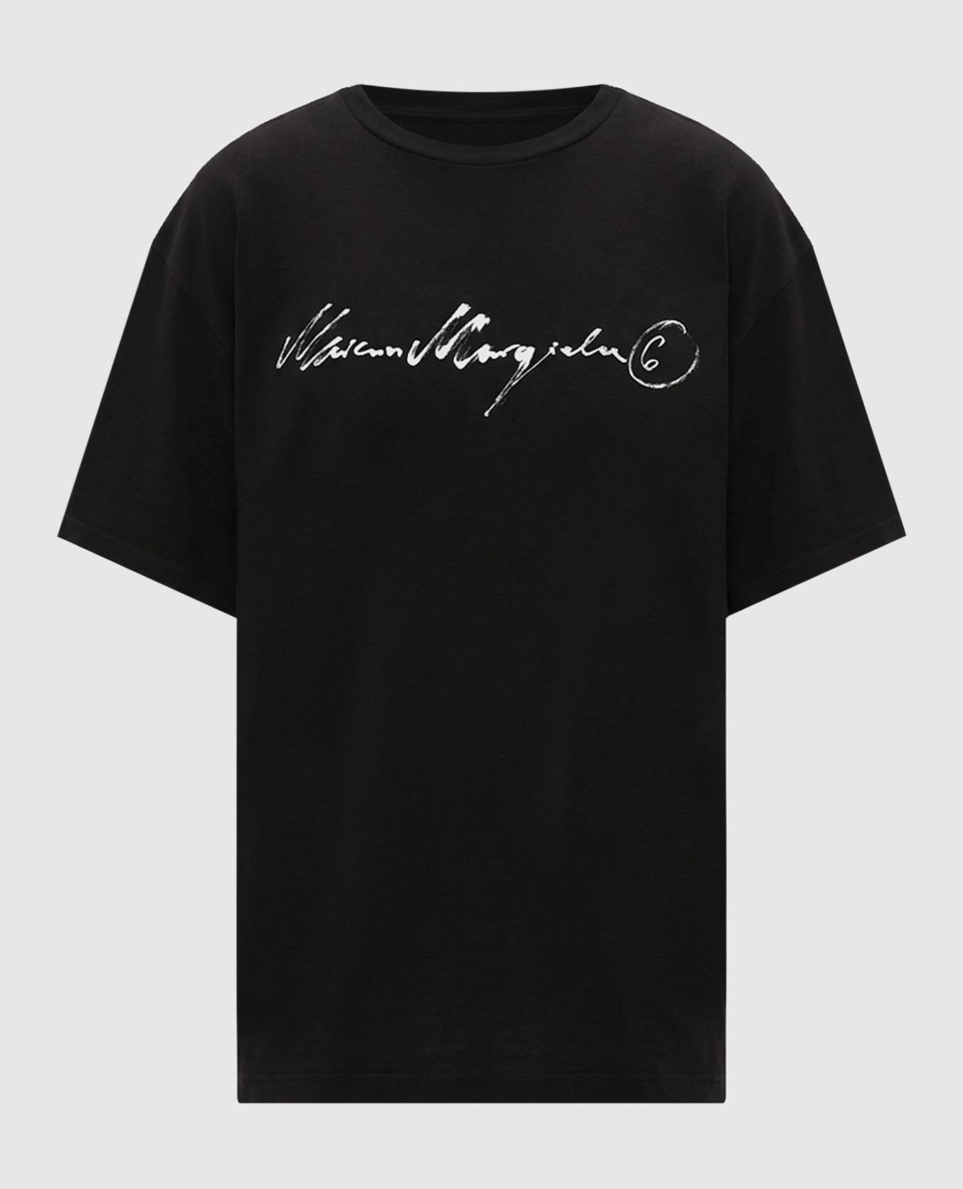 Black T-shirt with contrast logo