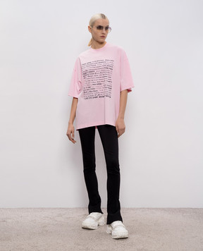 Vetements Pink T-shirt Fuj everything ME76TR210PX