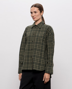 Toteme Green checkered shirt 264WRT0890FB0723