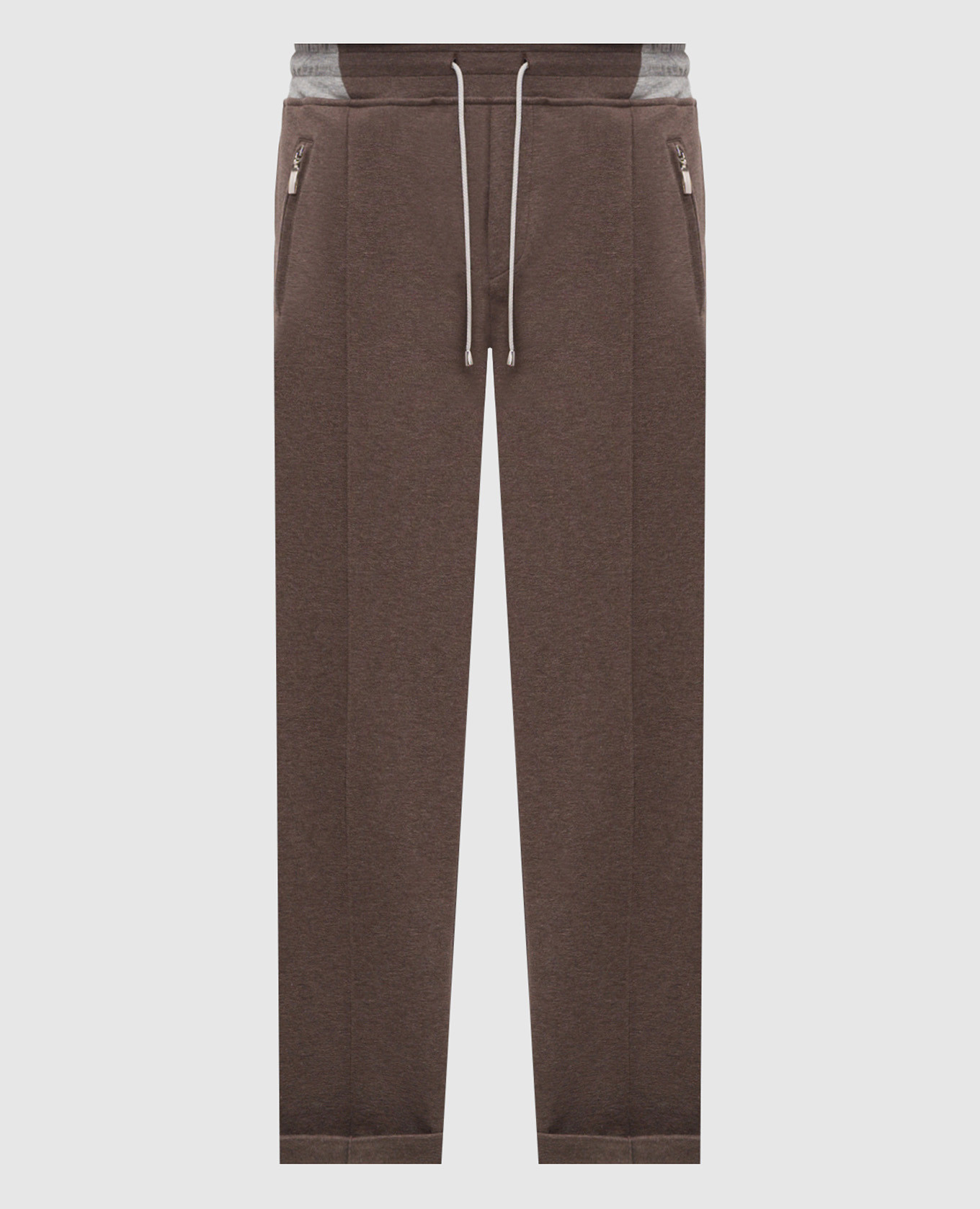 

Brown track pants with lapels Doriani Cashmere
