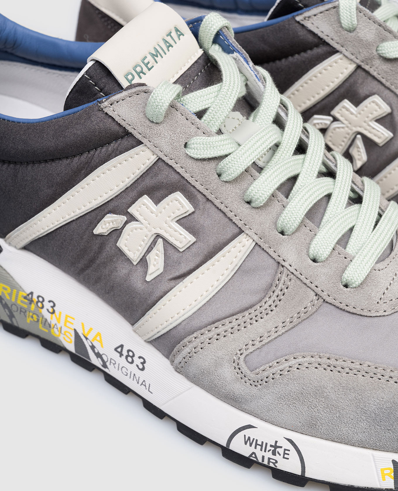 

Gray LANDER combination sneakers Premiata, Grey