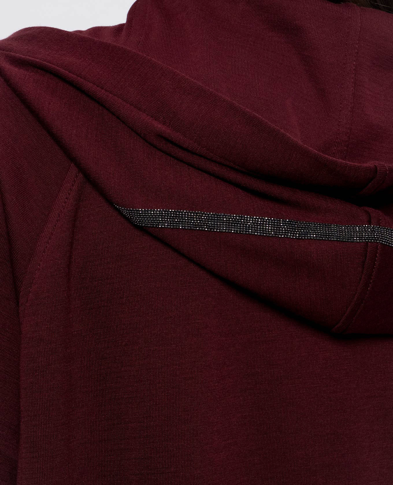 Burgundy sports jacket with silk Brunello Cucinelli 5