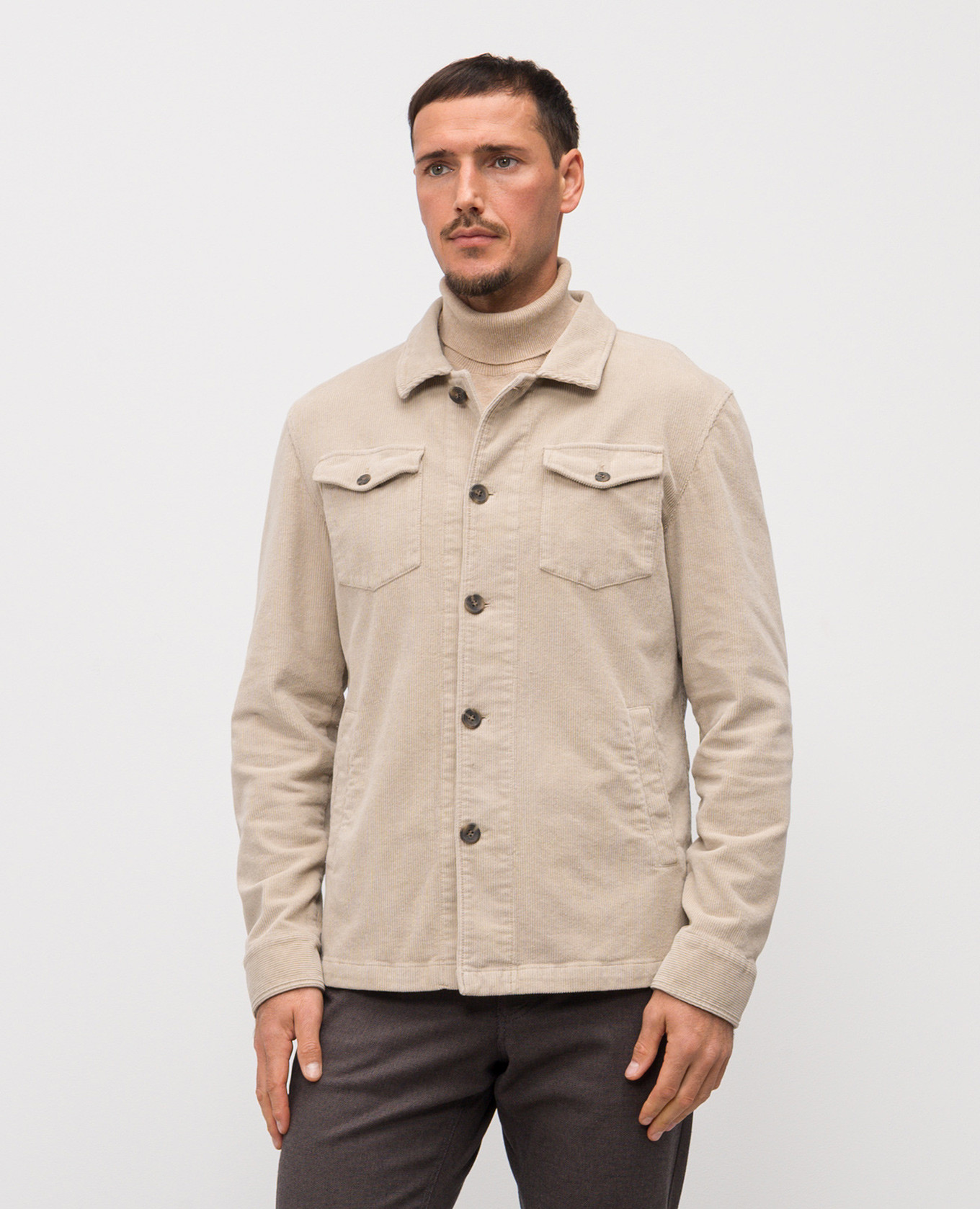 

Beige corduroy jacket Florentino