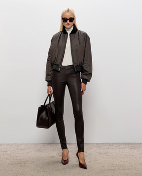 ARMA Azra brown reversible bomber jacket with sheepskin 133L26609502