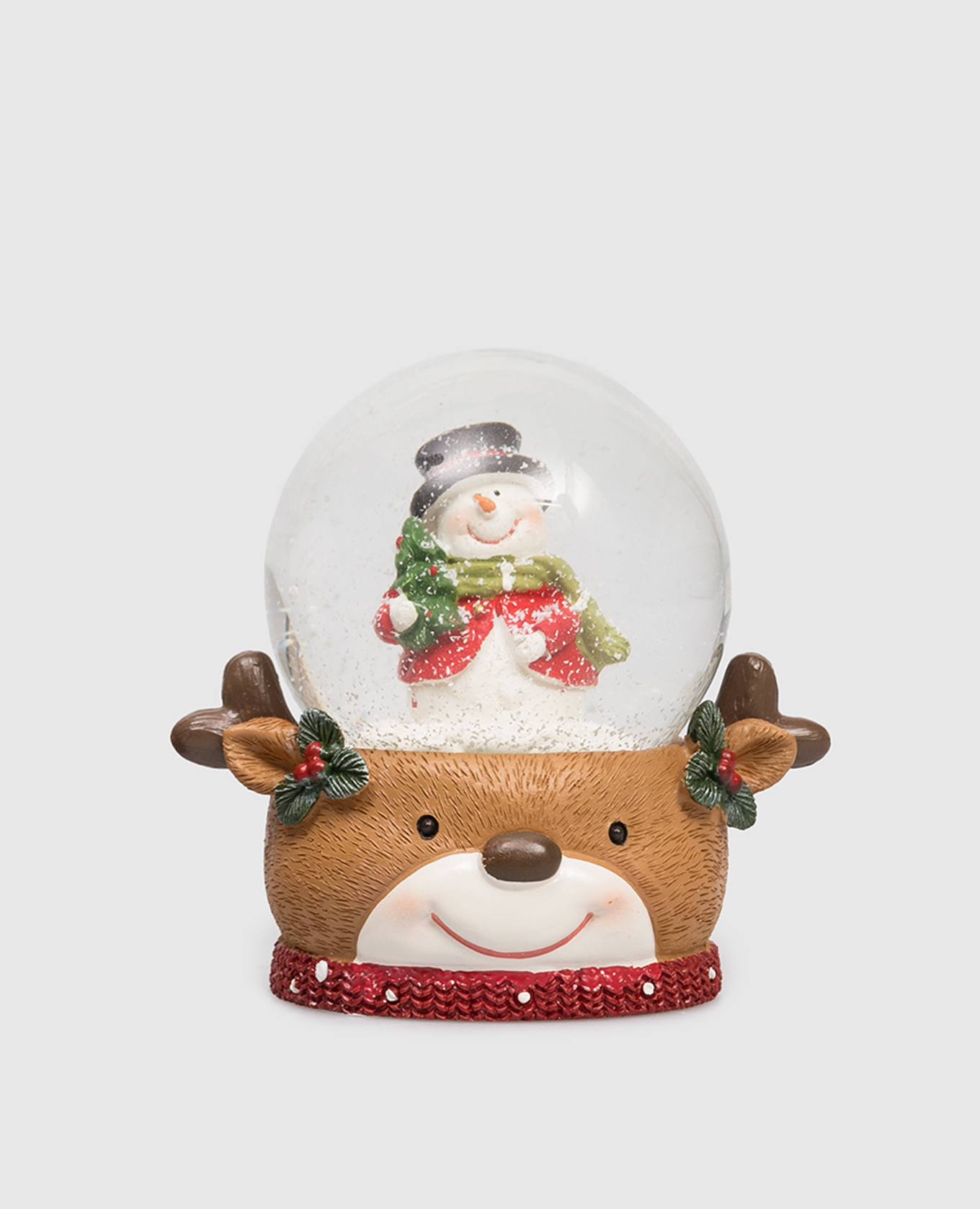 

Decorative Snowman Snow Globe EDG, Brown