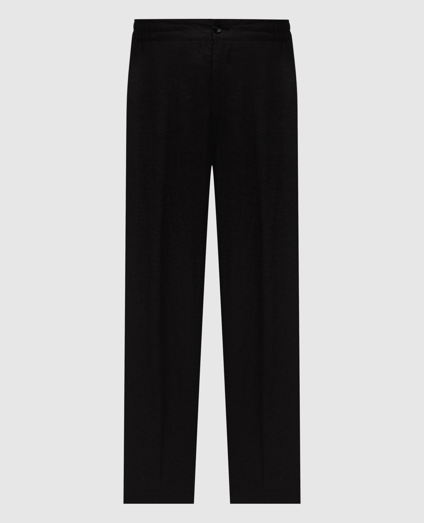 Black linen pants