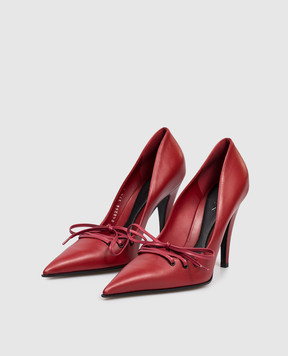 Alexander McQueen Red leather shoes 848266WHABY