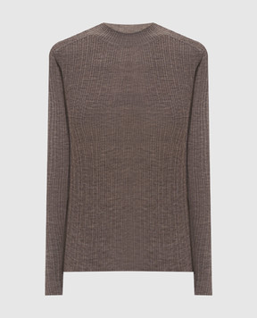 LISA YANG Davina brown cashmere top 2026005
