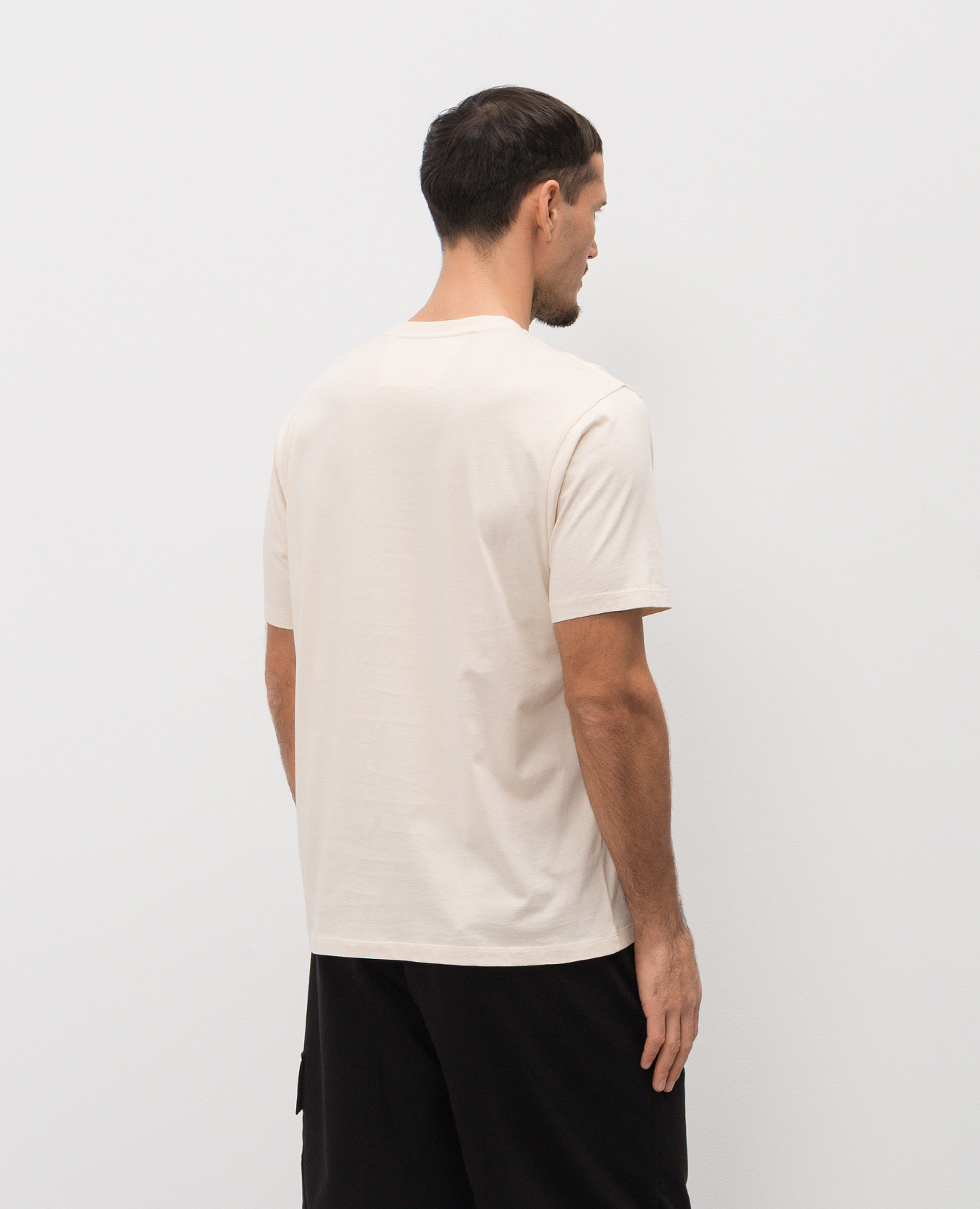 

Beige T-shirt with logo print C.P. Company