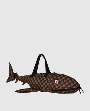 Sprayground Children's brown bag GRIN & GRIND SHARK SHARKS IN PARIS 910D9486NSZ