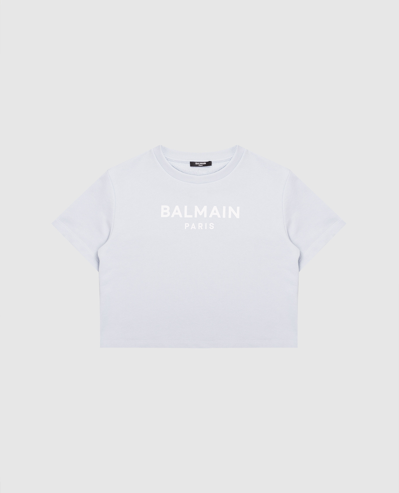 Children's blue T-shirt with logo Balmain