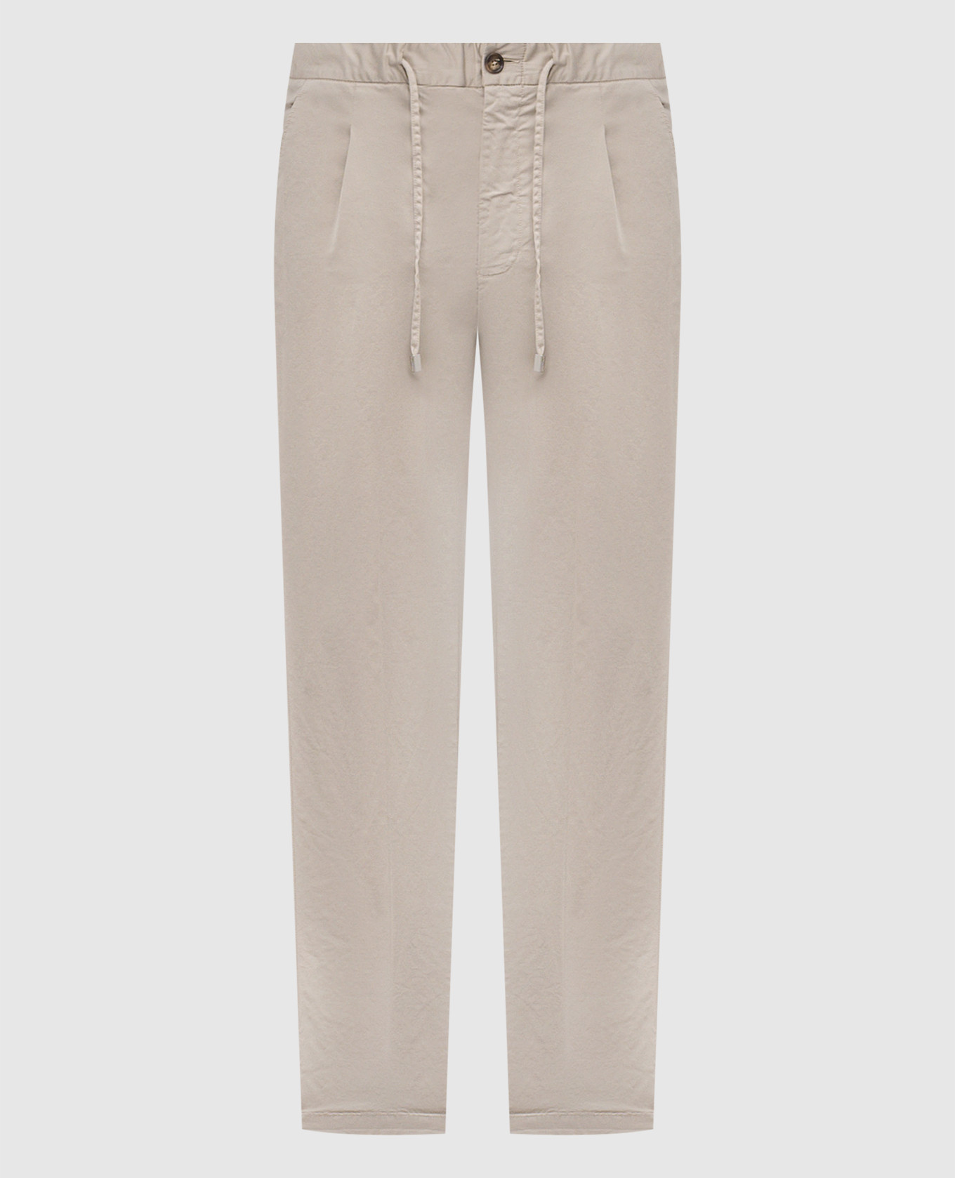 Beige cotton pants