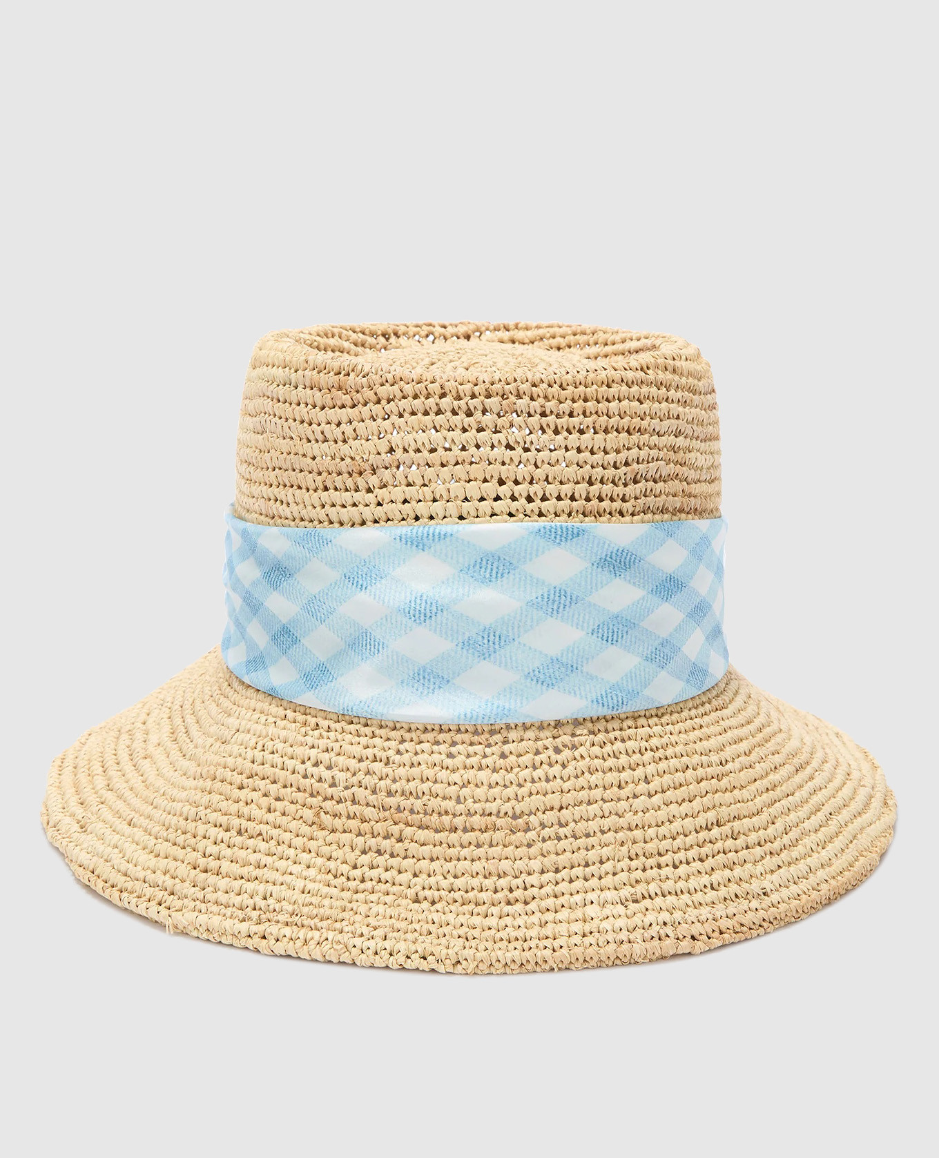 

Beige cloche hat with scarf Ermanno Scervino