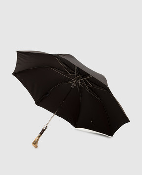 Pasotti Brown Eagle Folding Umbrella OMITUO64SRASOSERGE19
