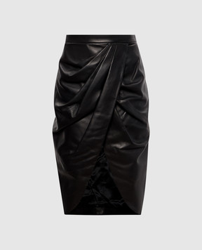 Balmain Black leather skirt SK0000000005