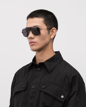Tom Ford Tex gold sunglasses with logo FT1096