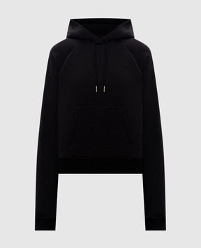 Tom Ford Black insulated hoodie with monogrammed silk FLJ069JEX186