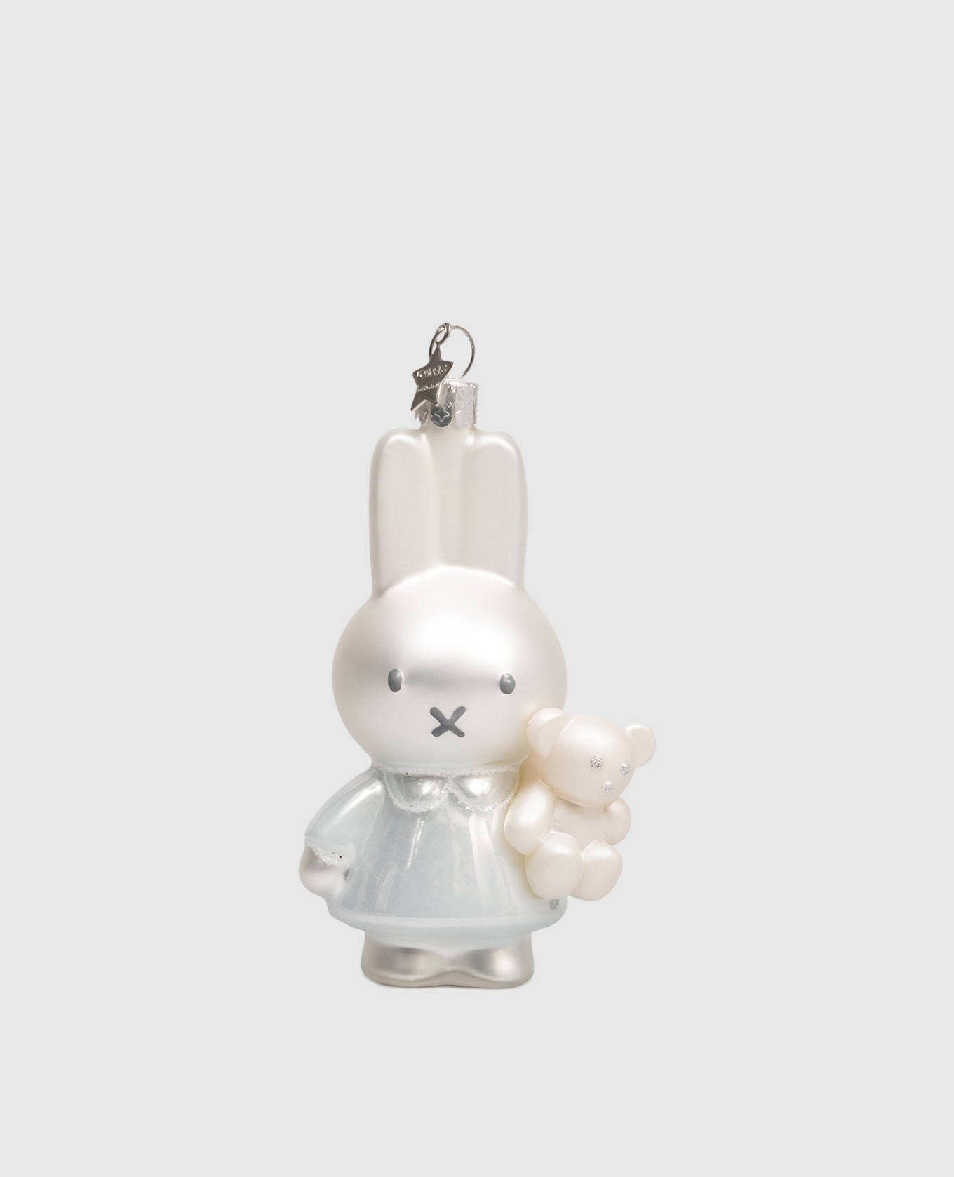 

Christmas tree toy Nijntje-Miffy baby blue with bear Vondels, Grey