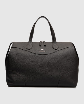 Enrico Mandelli Dark brown leather travel bag GEORGE7213