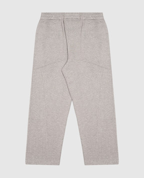 Brunello Cucinelli Children's gray sweatpants with lurex BD983E668C