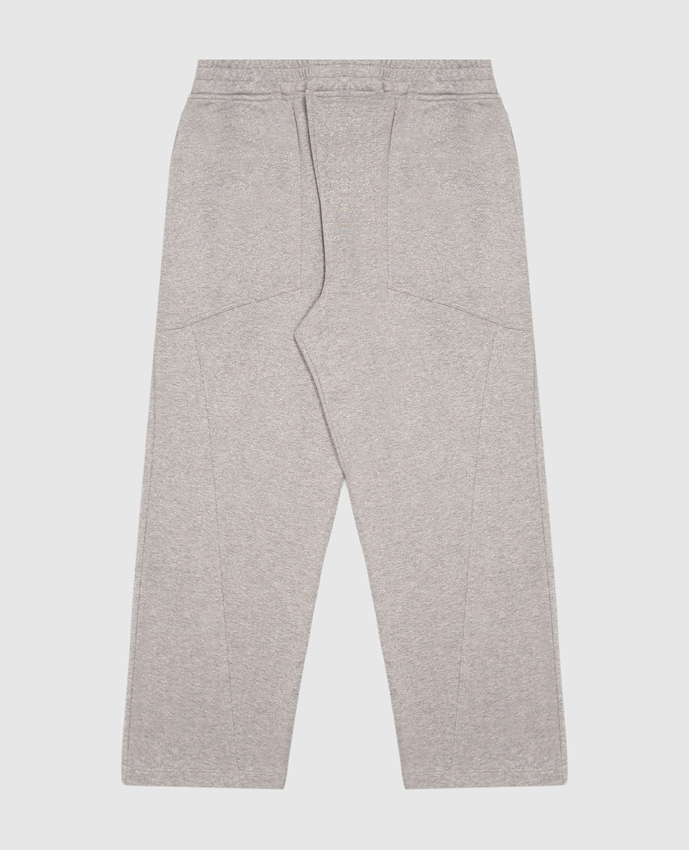 Children's gray sweatpants with lurex