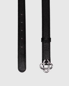 Casablanca Black leather belt AAW25ACC28302W