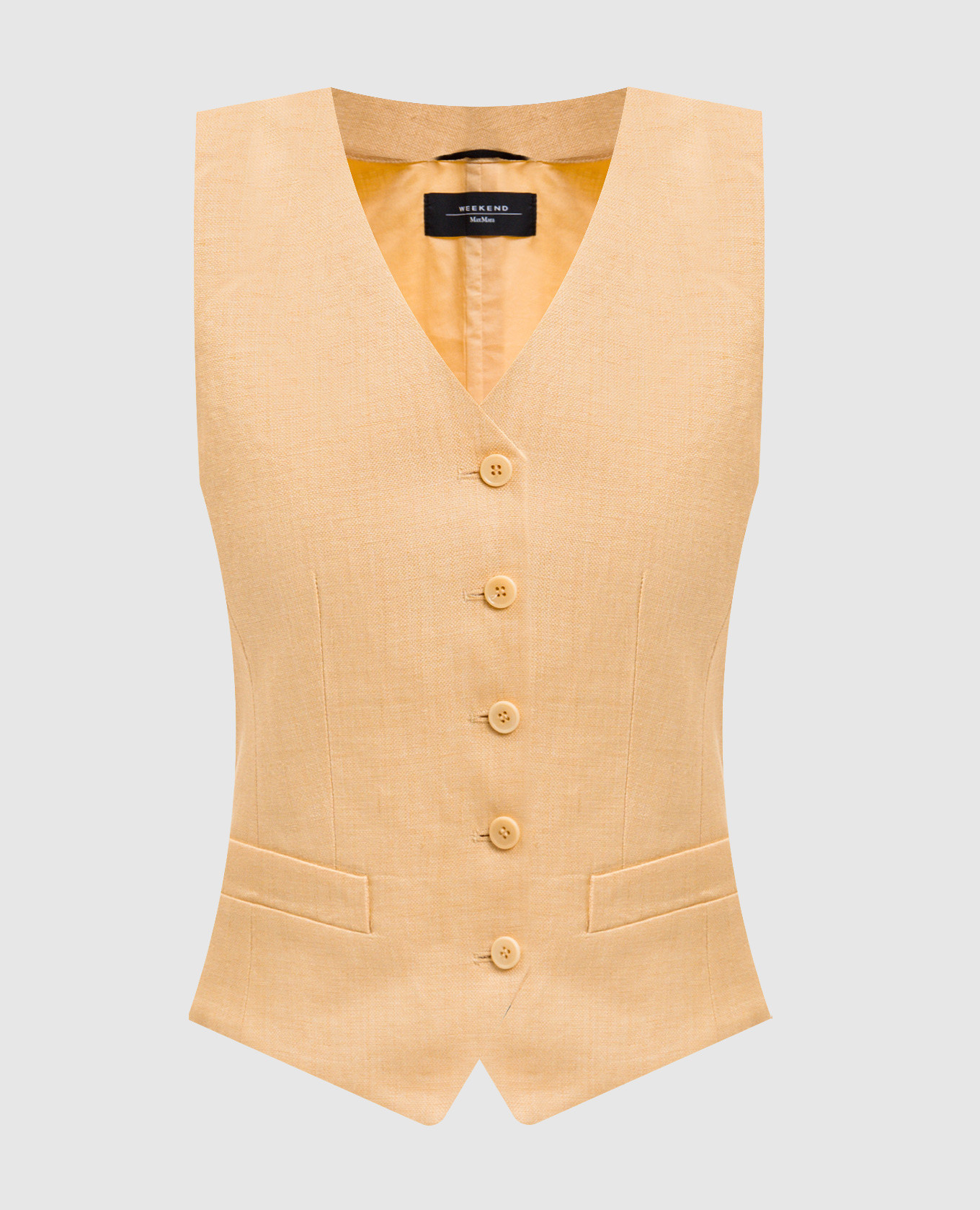 Gilet en lin jaune PACE