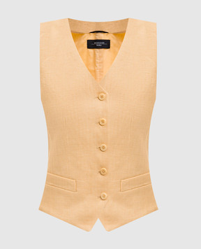 Max Mara Weekend Yellow PACE linen vest WKDPACE
