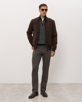 Stefano Ricci Green wool, cashmere and silk jumper KE04004L01E26361