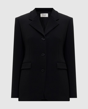 The Row Black Fontana wool jacket 10475W2893