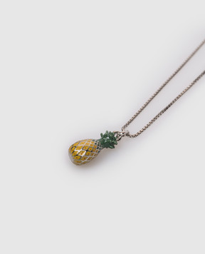 Saint Laurent Silver Pineapple Chain 859882Y1521