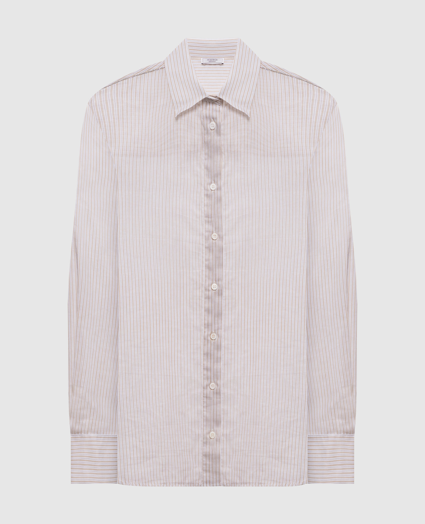 

White striped silk shirt Peserico