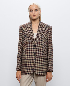 Max Mara SALICE checked wool jacket MSTSALICE